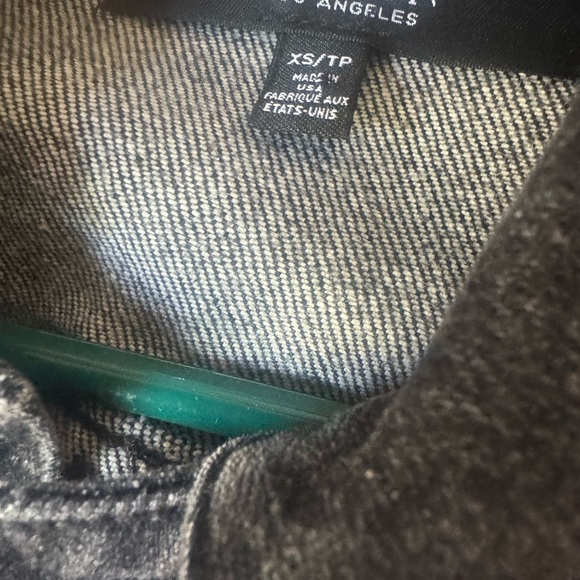 Hudson Jeans Dark Denim Jacket with Red Accent - Picture 6 of 6